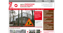 Desktop Screenshot of musee-prehistoire-idf.fr